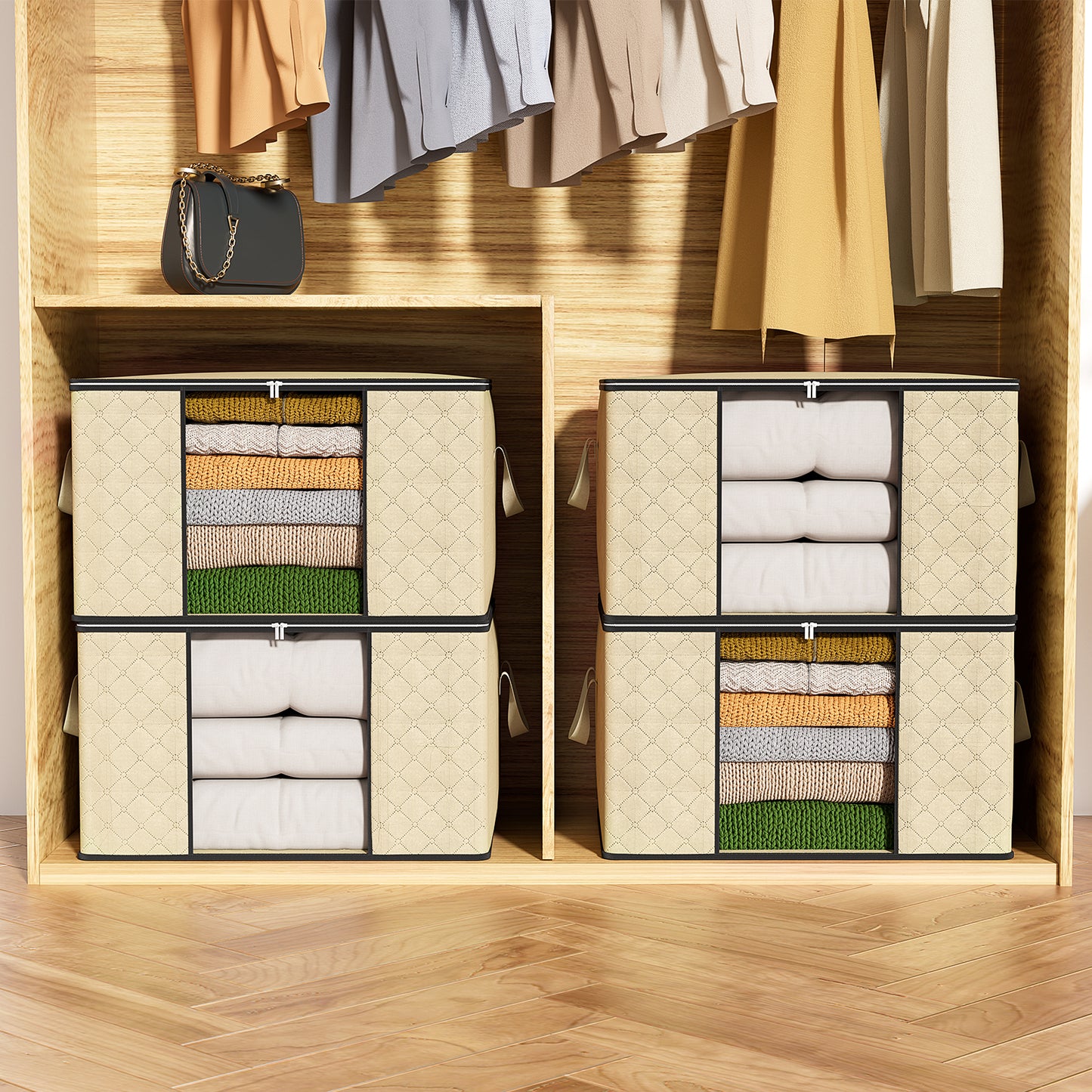 GoMaihe Clothes Storage Bags 60L 90L 120L
