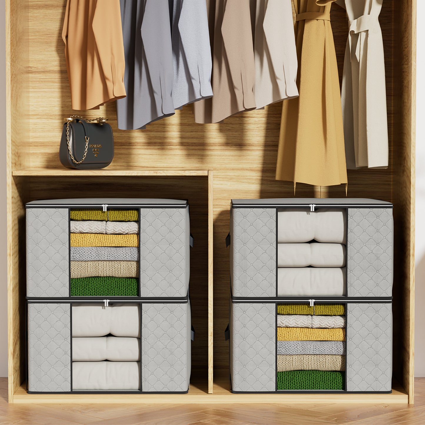 GoMaihe Clothes Storage Bags 60L 90L 120L