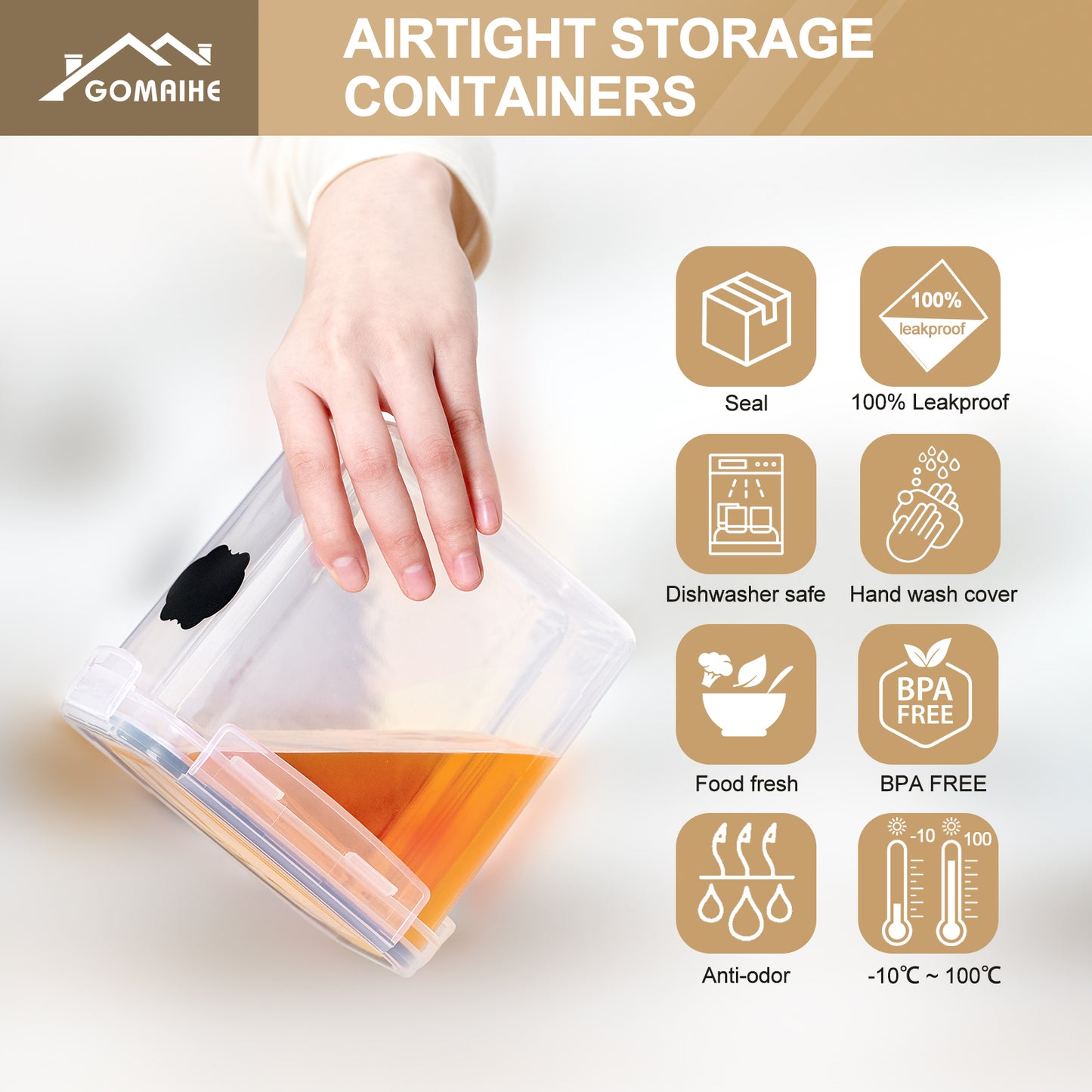 GoMaihe Cereal Storage Containers Set of 16