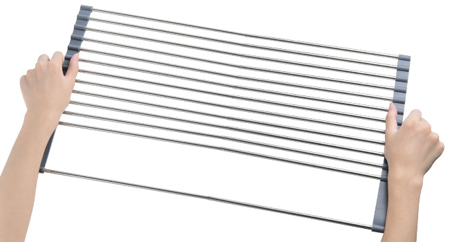 GoMaihe Expandable Roll Up Dish Drying Rack