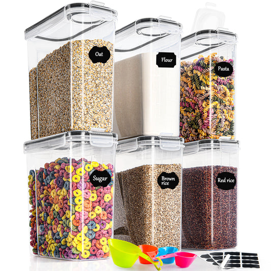 GoMaihe 4L Cereal Storage Containers Set of 6