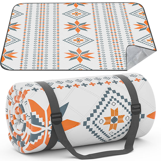 Waterproof Picnic Blanket 200 x 200 cm: machine washable picnic mat sand-free picnic tablecloth suitable for family picnic camping beach garden