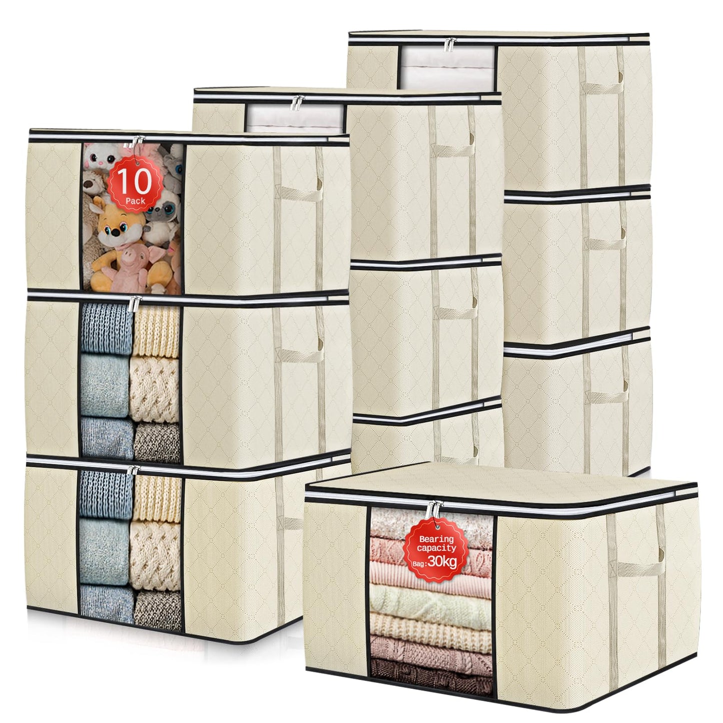 GoMaihe Kleideraufbewahrungsbeutel, 6er-Pack