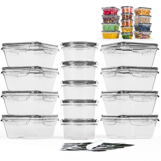 GoMaihe Food Storage Containers with Lids 13 Pack for Kitchen Storage & Organization, BPA Free, Microwave and Freezer Safe