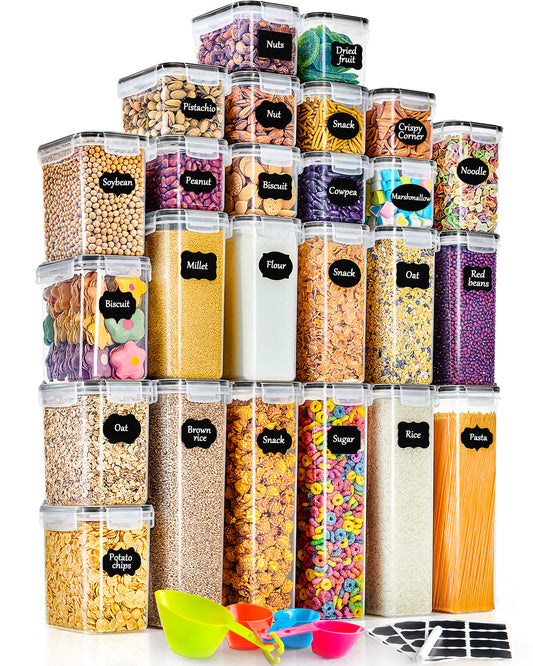 GoMaihe Cereal Storage Containers Set of 25