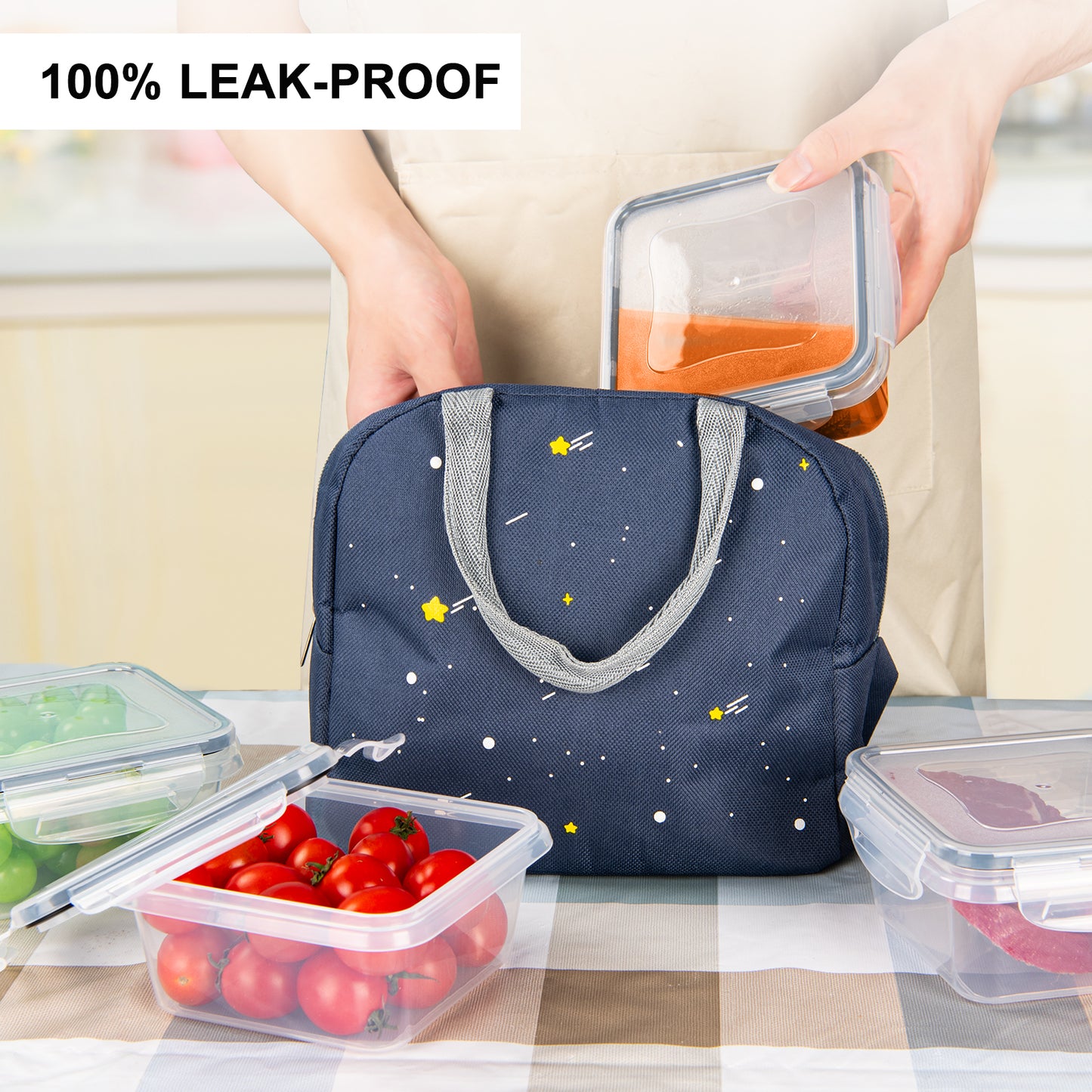 Food Storage Containers with Lids Meal Prep: 13PCS BPA-Free Airtight - Freezer Boxes Microwave Dishwasher Safe - Labels & Marker