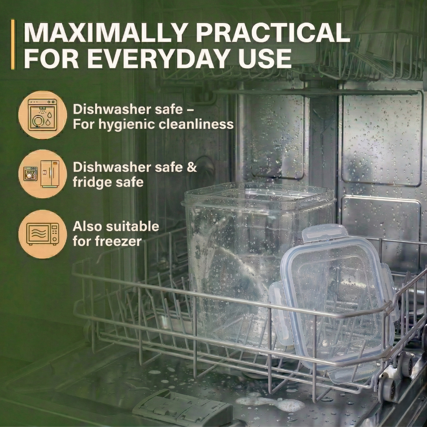 Airtight Food Storage Containers with Lids 25 Piece Set, BPA-Free Stackable Kitchen Pantry Organisation Boxes for Cereal, Pasta & Flour (0.8L-2.8L)