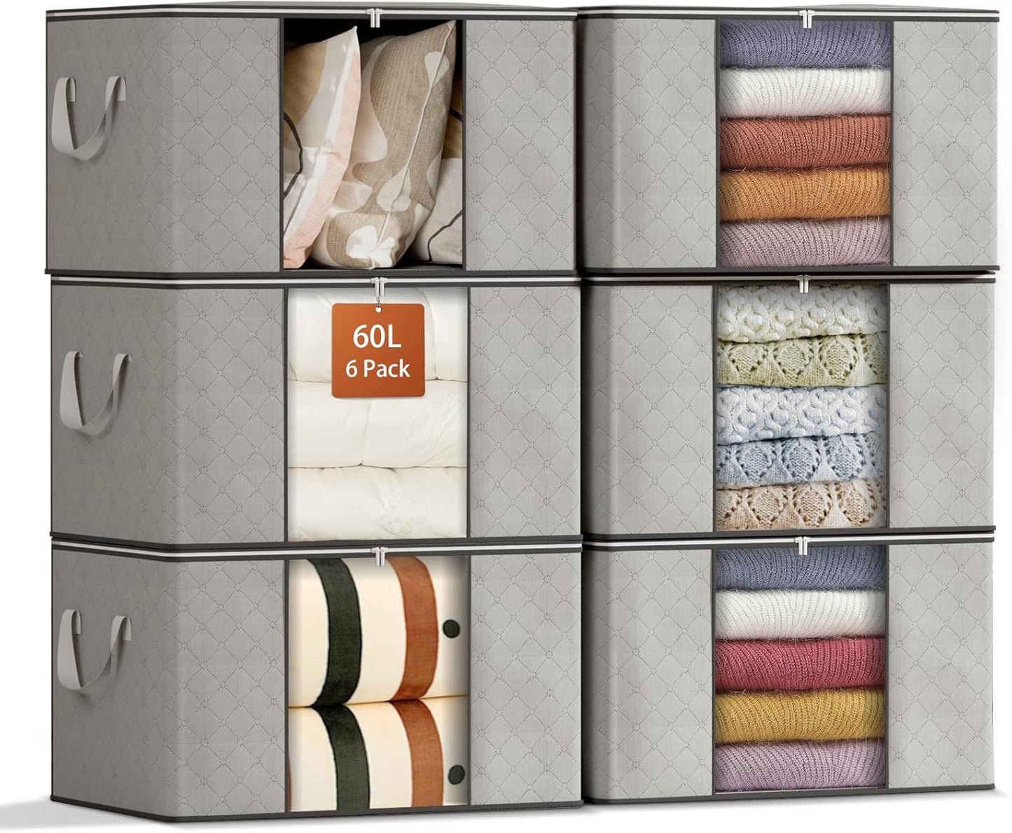GoMaihe Kleideraufbewahrungsbeutel, 6er-Pack