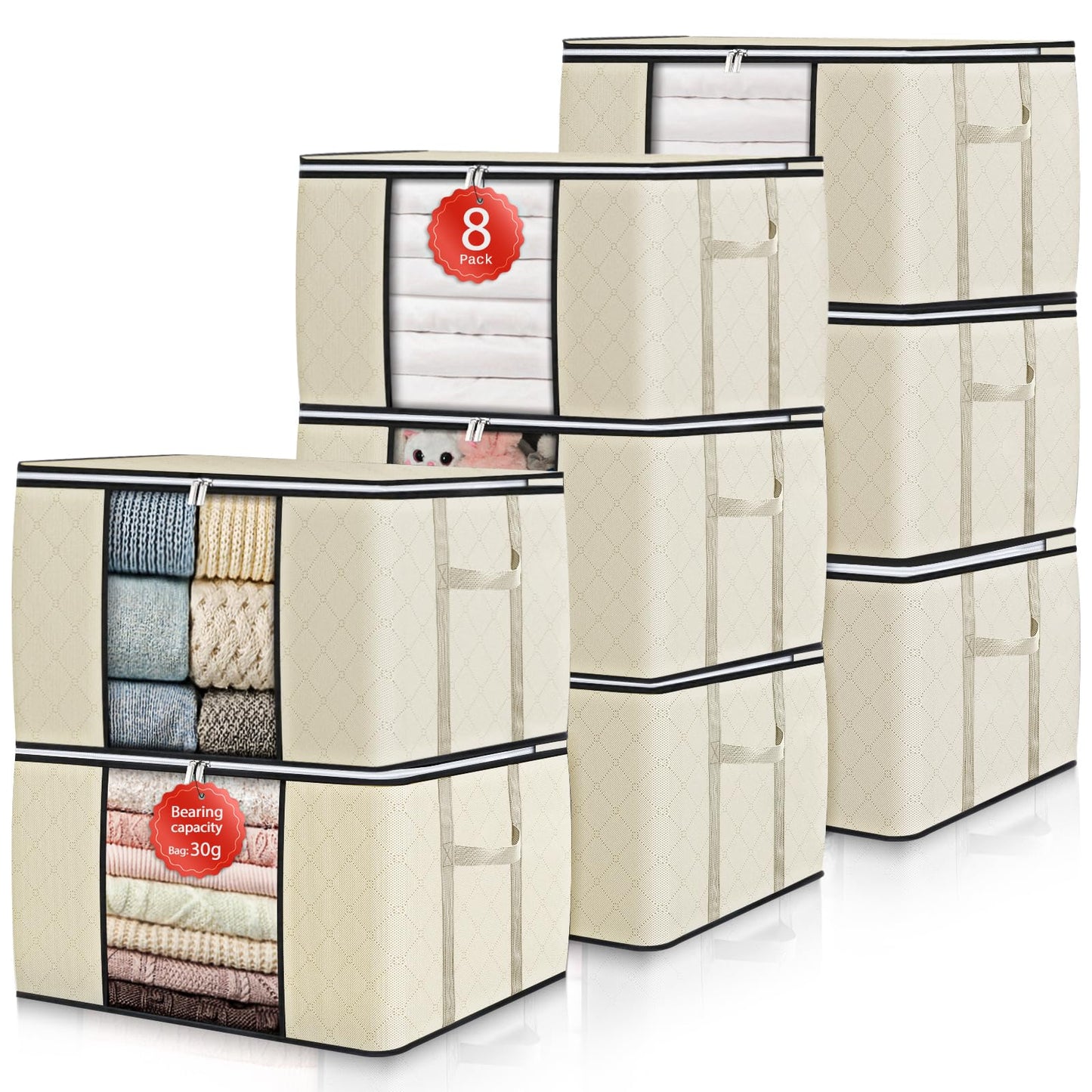 GoMaihe Kleideraufbewahrungsbeutel, 6er-Pack