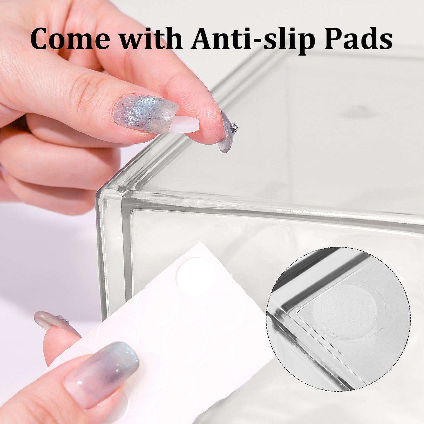 SortNStore Schreibtisch Organizer with 24 Schubladen: 6er-Set Make up Organizer mit Anti-Rutsch-Pads | Stapelbare Schubladenbox für Kosmetik, Bürobedarf, Werkzeug, Bausteine