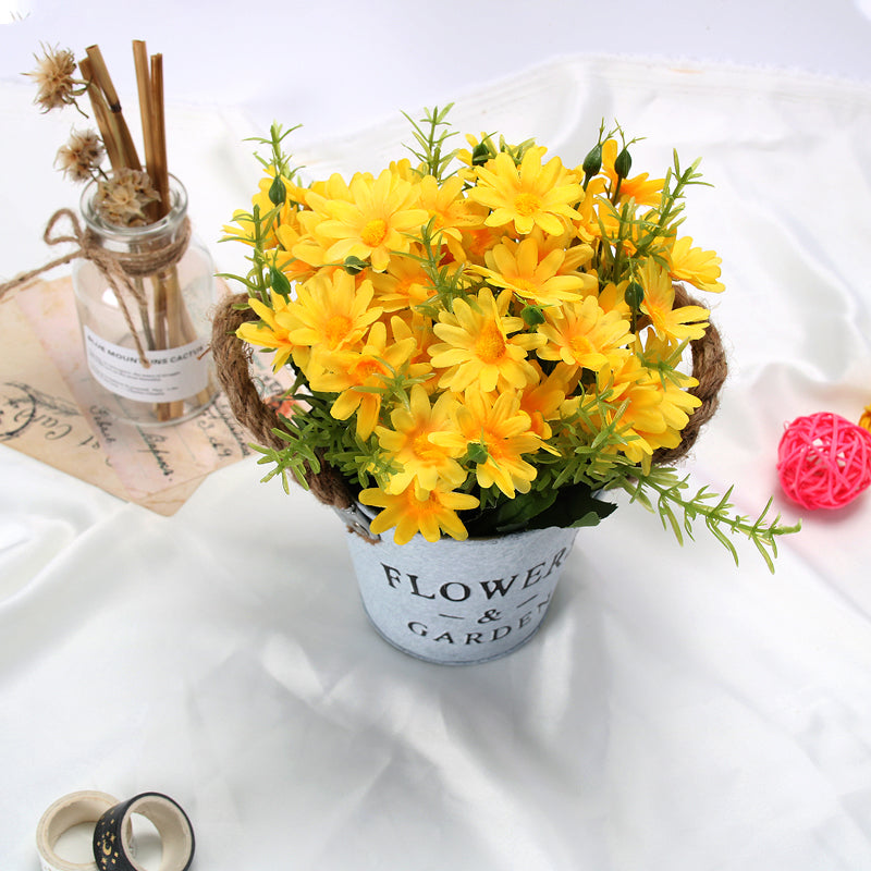VEESUN Lot de 3 plantes artificielles marguerites